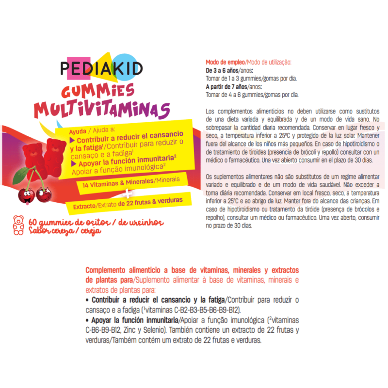 Gummies Multivitaminas – Suplemento Alimentar para Crianças