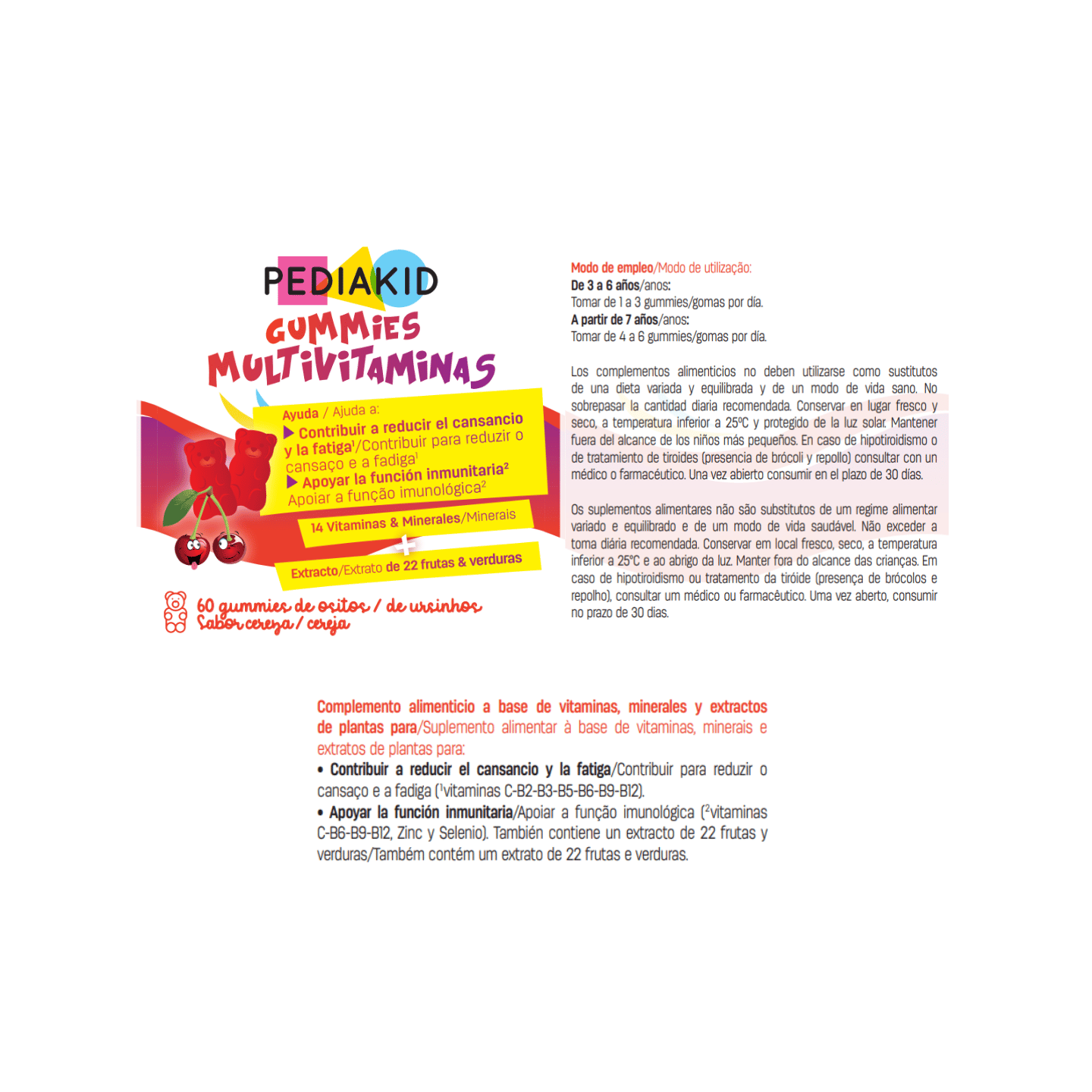 Gummies Multivitaminas – Suplemento Alimentar para Crianças