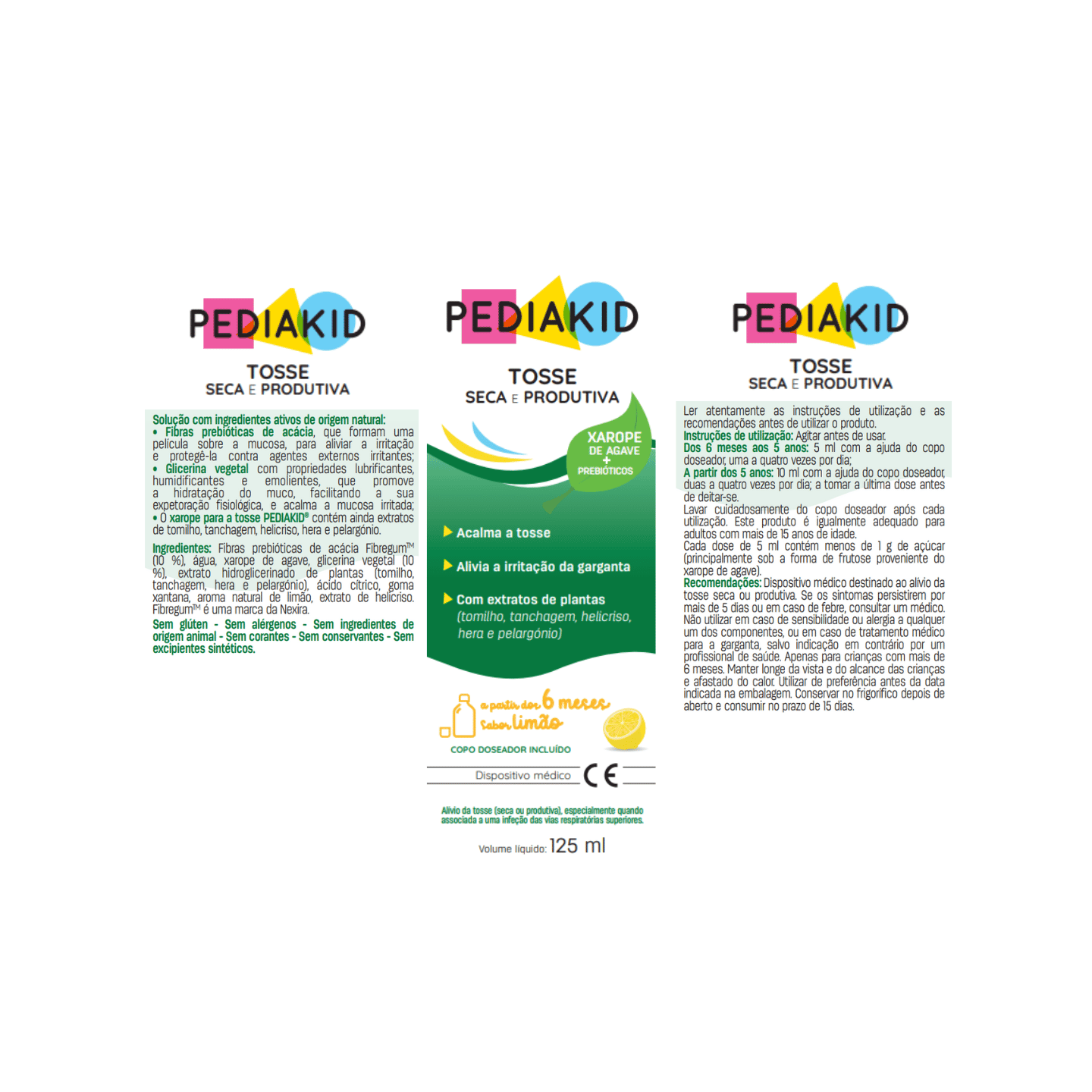 PEDIAKID® Tosse Seca e Produtiva - Xarope para crianças