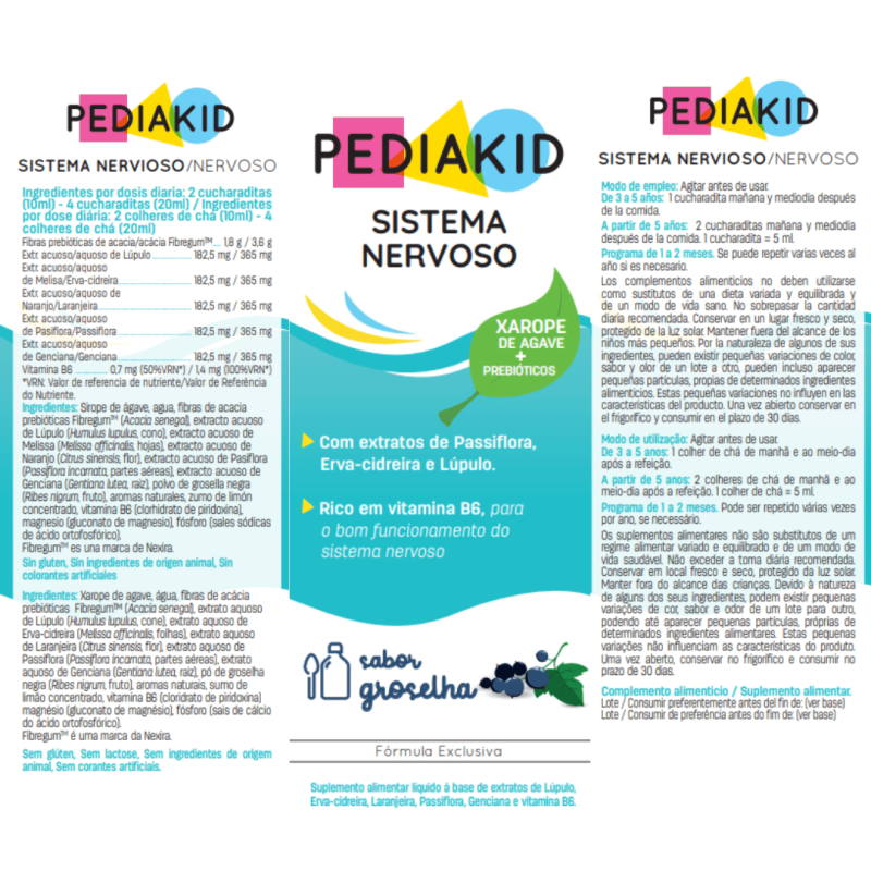 PEDIAKID® Sistema Nervoso- Xarope para crianças
