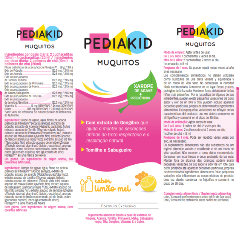 PEDIAKID® Muquitos - Xarope para crianças