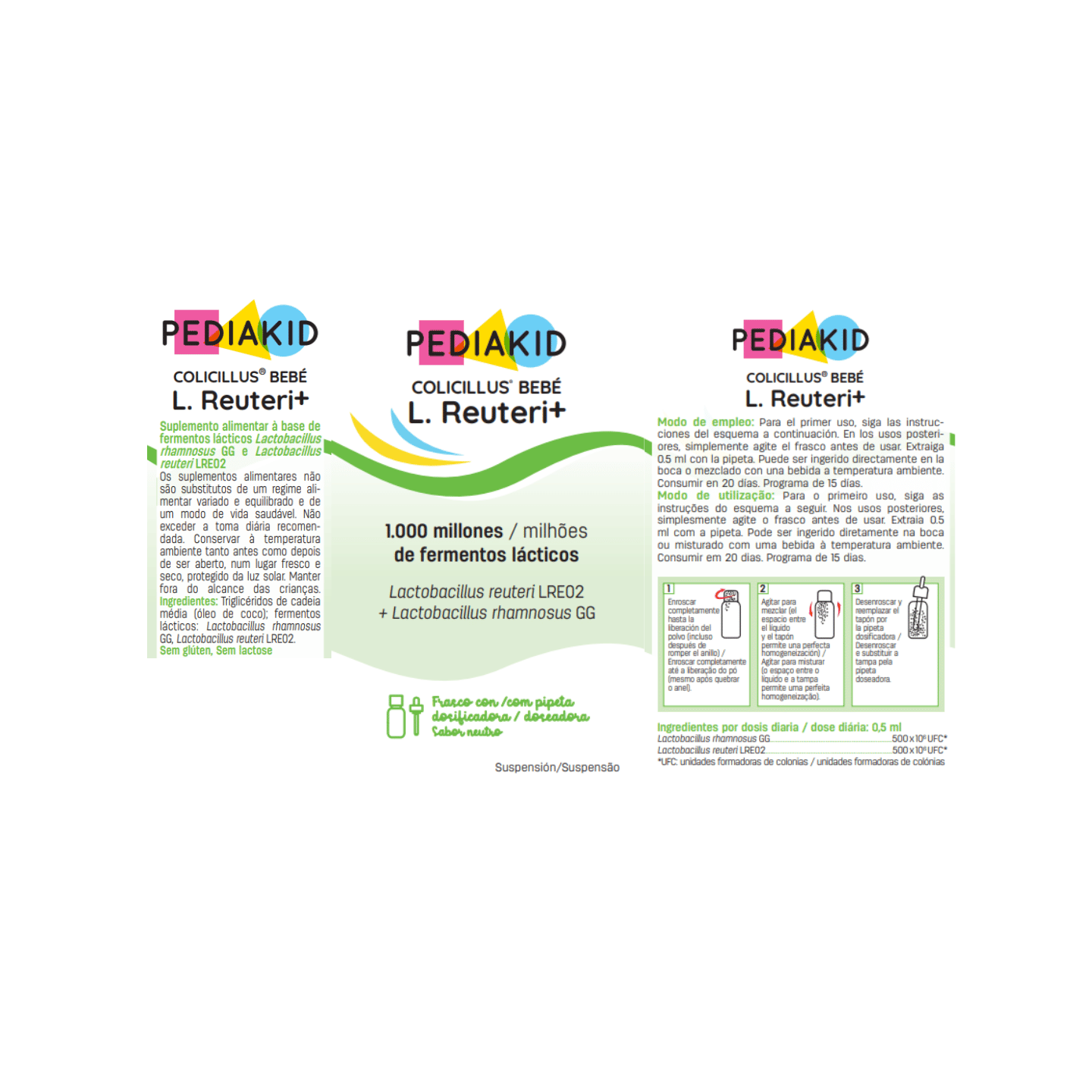 Colicillus® bebé L. Reuteri + | Suplemento Alimentar com Lactobacillus para Bebés