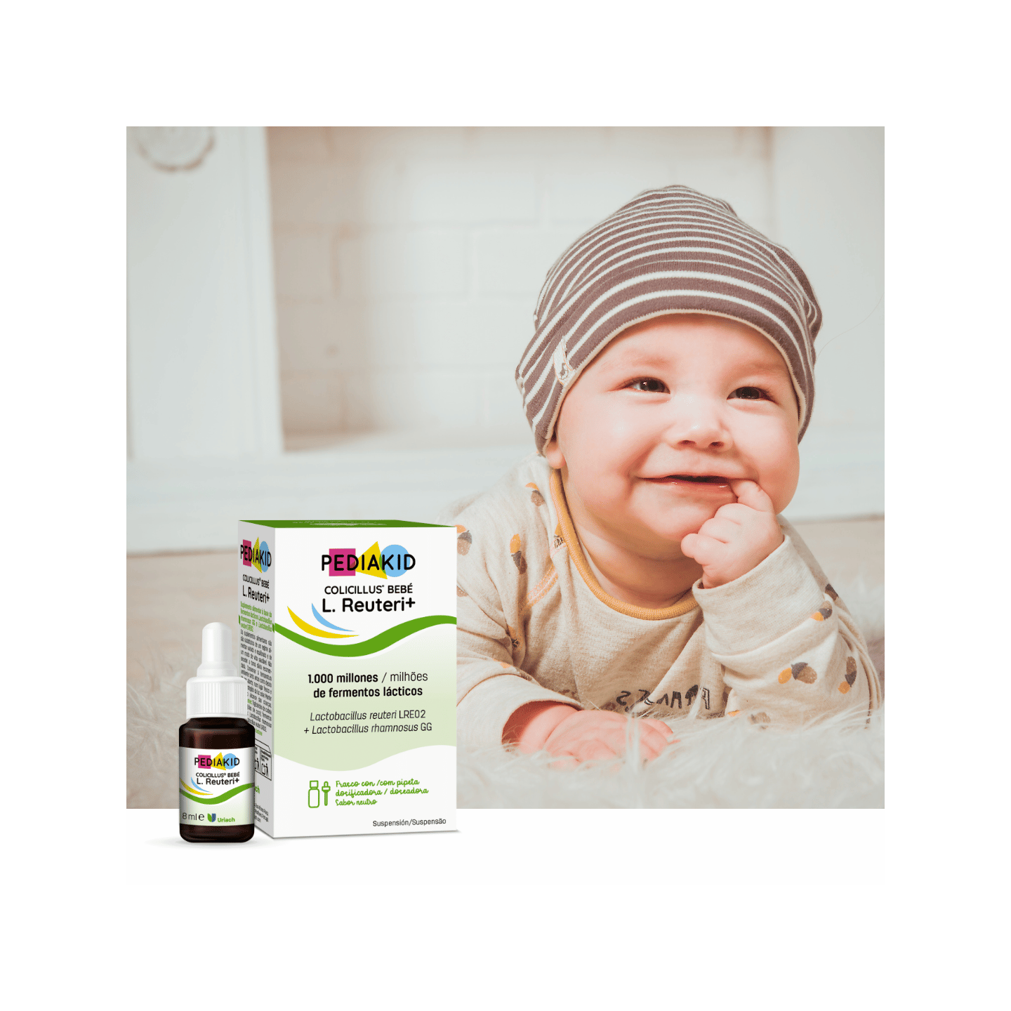 Colicillus® bebé L. Reuteri + | Suplemento Alimentar com Lactobacillus para Bebés